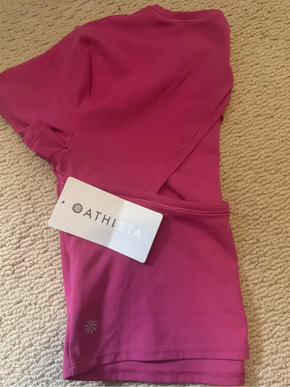 Athleta Transcend Open Back Tee in Jewel